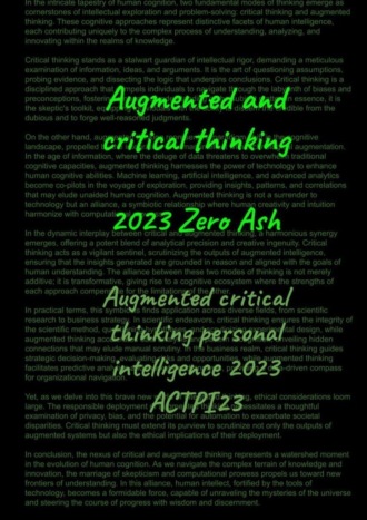 Zero Ash. Augmented and critical thinking