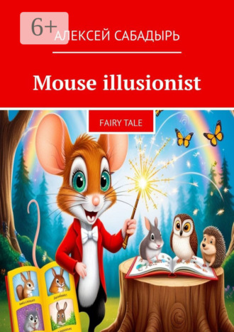Mouse illusionist. Fairy tale. 