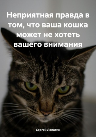 Неприятная правда в том, что ваша кошка может не хотеть вашего внимания. 
