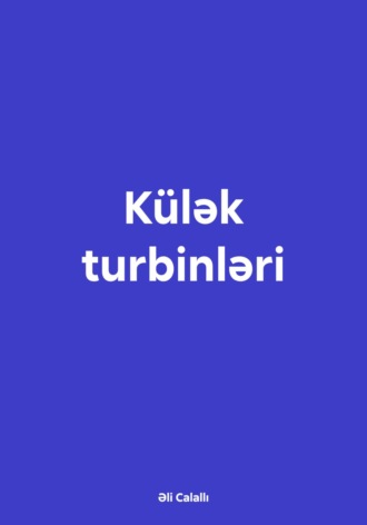 Əli Xanlar Calallı. Külək turbinləri