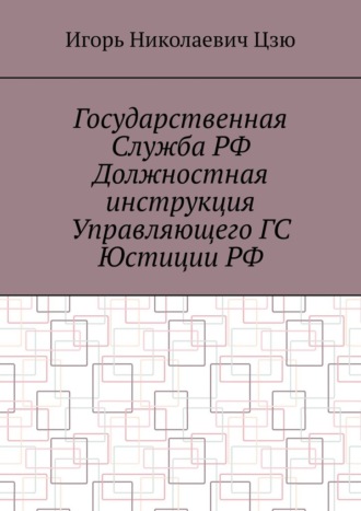 Игорь Николаевич Цзю. Государственная служба РФ. Должностная инструкция управляющего ГС юстиции РФ