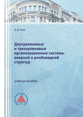 А. Б. Усов. Двухуровневые и трехуровневые организационные системы веерной и ромбовидной структур