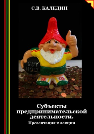Сергей Каледин. Субъекты предпринимательской деятельности. Презентация к лекции