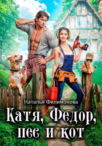 Катя, Фёдор, пёс и кот. 