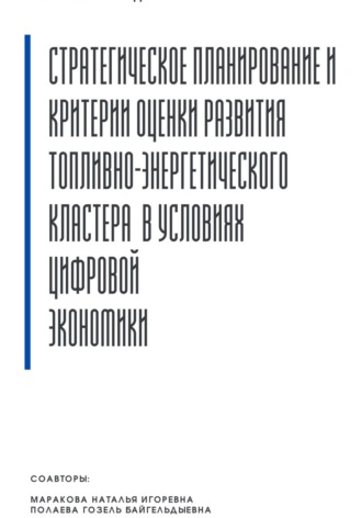 Михаил Адамович Гайт. Стратегическое планирование и критерии оценки развития топливно-энергетического кластера в условиях цифровой экономики