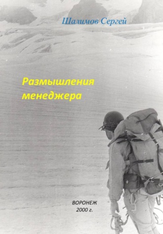Сергей Шалимов. Размышления менеджера