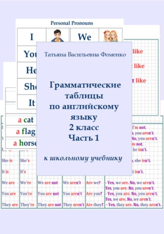Татьяна Фоменко. Грамматические таблицы по английскому языку. 2 класс. Часть 1