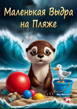 Max Marshall. Маленькая выдра на пляже