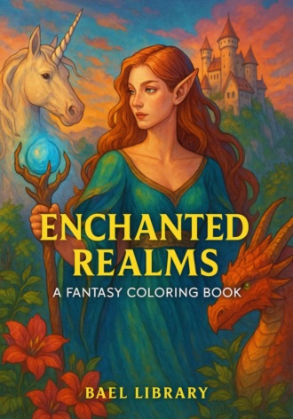 Bael Library. Enchanted realms: a fantasy coloring book