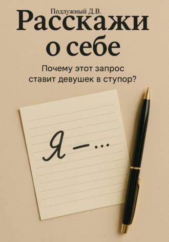 Дмитрий Подлужный. Расскажи о себе – Почему этот запрос ставит девушек в ступор?