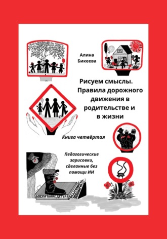 Рисуем смыслы. Правила дорожного движения в родительстве и в жизни. Книга четвёртая Педагогические зарисовки, сделанные без помощи ИИ. Алина Бикеева