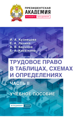 Трудовое право в таблицах, схемах и определениях. Часть 2. 