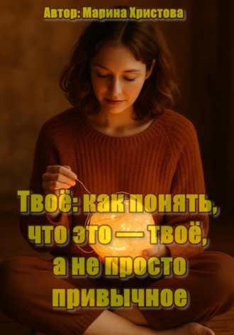 Марина Христова. Твоё: как понять, что это – твоё, а не просто привычное. Про выбор, про доверие себе, про возвращение к себе без радикальных бросков