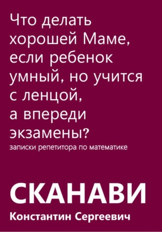 Константин Сканави. Что делать хорошей Маме, если ребенок умный, но учится с ленцой, а впереди экзамены?