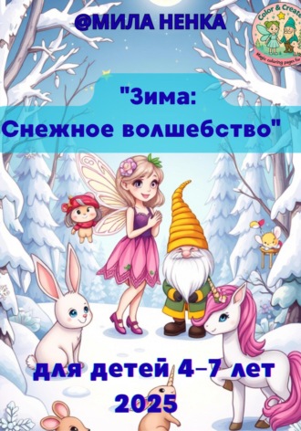 Мила Ненка. Зима: Снежное волшебство Раскраска для детей 4–7 лет