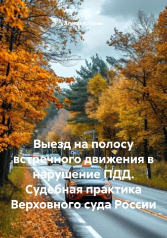Алексей Владимирович Лезин. Выезд на полосу встречного движения в нарушение ПДД. Судебная практика Верховного суда России