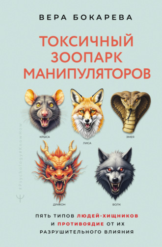 Вера Бокарева. Токсичный зоопарк манипуляторов. Пять типов людей-хищников и противоядие от их разрушительного влияния