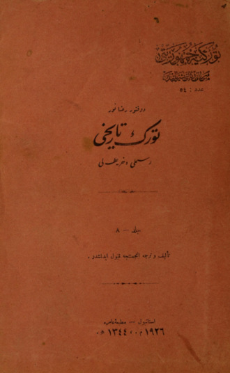 Rıza Nur. Türk tarihi