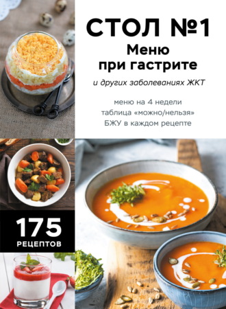 . Стол №1. Меню при гастрите и других заболеваниях ЖКТ. С рекомендациями специалиста