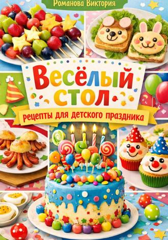 Весёлый стол: рецепты для детского праздника. Романова Виктория