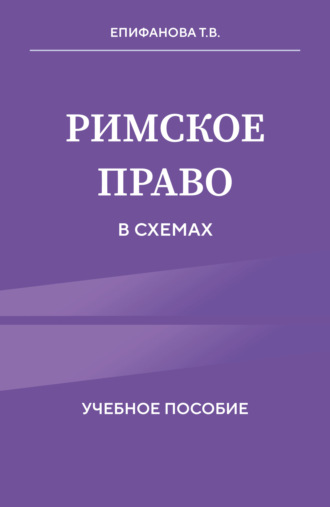 Т. В. Епифанова. Римское право в схемах. Учебное пособие