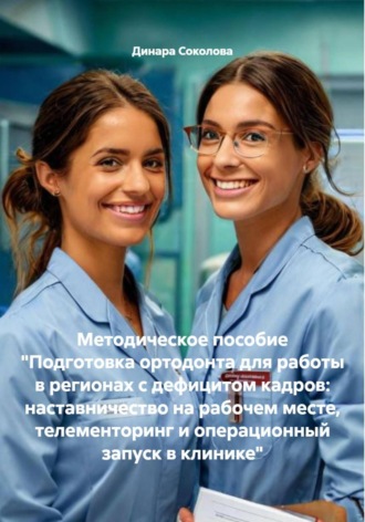 Динара Соколова. Методическое пособие «Подготовка ортодонта для работы в регионах с дефицитом кадров: наставничество на рабочем месте, телементоринг и операционный запуск в клинике»