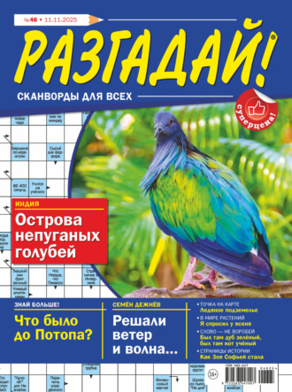 . Журнал «Разгадай! Сканворды для всех» №46/2025