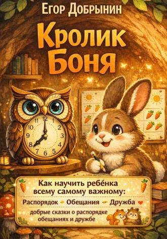 Егор Добрынин. Кролик Боня. Как научить ребёнка всему самому важному: добрые сказки о распорядке, обещаниях и дружбе