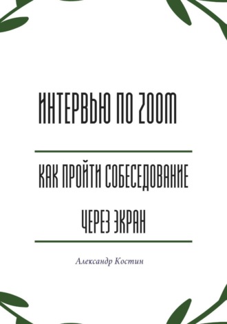 Александр Костин. Интервью по Zoom: как пройти собеседование через экран