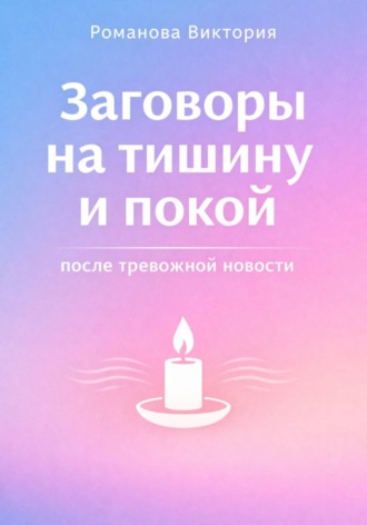 Романова Виктория. Заговоры на тишину и покой после тревожной новости