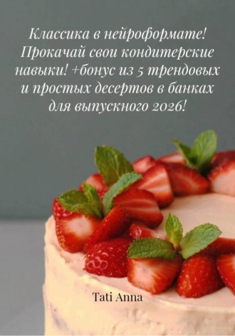 Tati Anna. Классика в нейроформате! Прокачай свои кондитерские навыки! +бонус из 5 трендовых и простых десертов в банках для выпускного 2026!