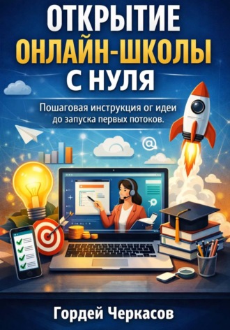Гордей Черкасов. Открытие онлайн школы с нуля. Пошаговая инструкция от идеи до запуска первых потоков