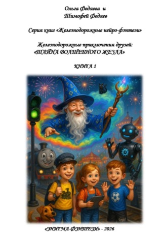 Ольга Васильевна Федяева. Серия книг «Железнодорожные нейро-фэнтези».  Железнодорожные приключения друзей: «Тайна волшебного жезла». Книга 1