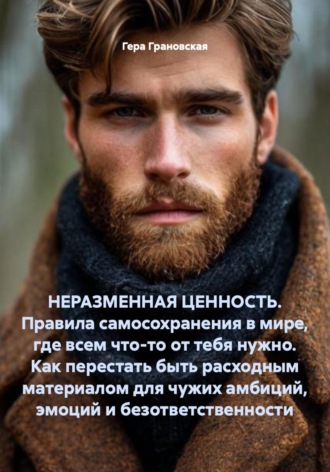 Гера Грановская. НЕРАЗМЕННАЯ ЦЕННОСТЬ. Правила самосохранения в мире, где всем что-то от тебя нужно. Как перестать быть расходным материалом для чужих амбиций, эмоций и безответственности