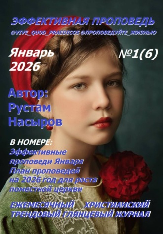Рустам Хрматуллович Насыров. Эффективная проповедь. Ежемесячный христианский трендовый глянцевый журнал. Январь 2026