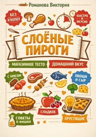 Романова Виктория. Слоёные пироги: магазинное тесто, домашний вкус