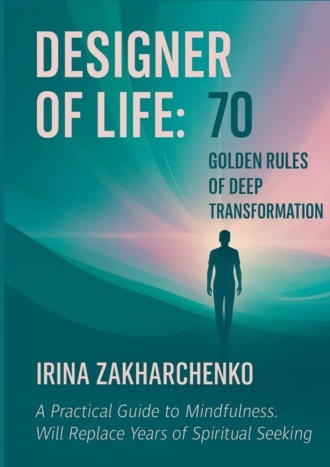 Irina Zakharchenko. Designer of life: 70 golden rules of deep transformation. A practical guide to mindfulness. Will replace years of spiritual seeking
