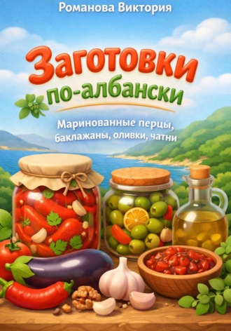 Романова Виктория. Заготовки по-албански: маринованные перцы, баклажаны, оливки, чатни