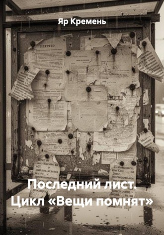 Яр Кремень. Последний лист. Цикл «Вещи помнят»