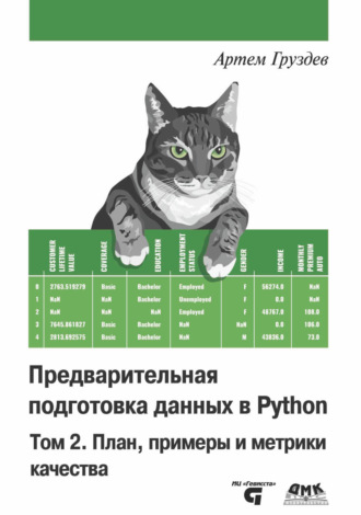 Артем Груздев. Предварительная подготовка данных в Python. Том 2. План, примеры и метрики качества