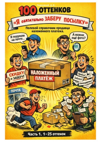 Дмитрий Подлужный. 100 оттенков «Я обязательно заберу посылку». Полевой справочник продавца наложенного платежа. Часть 1. 1-25 оттенок