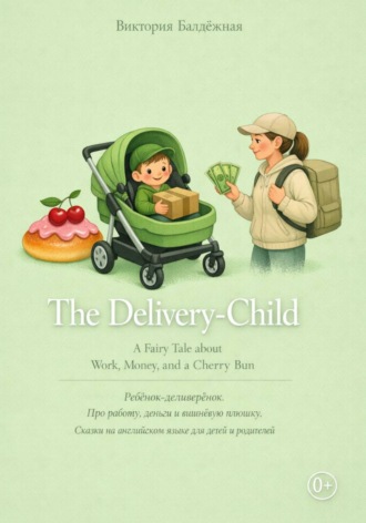 Виктория Балдёжная. The Delivery-Child A Fairy Tale about Work, Money, and a Cherry Bun. Про работу, деньги и вишнёвую плюшку. Сказки на английском языке для детей и родителей