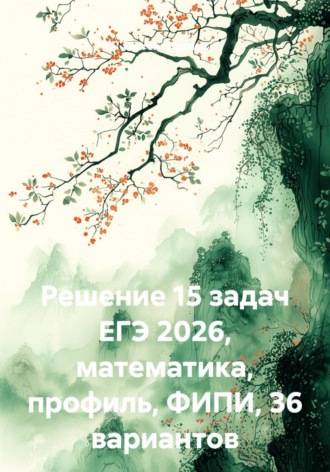 Решение 15 задач ЕГЭ 2026, математика, профиль, ФИПИ, 36 вариантов. 