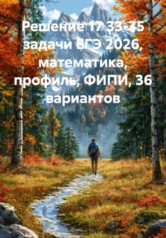Решение 17 33-35 задачи ЕГЭ 2026, математика, профиль, ФИПИ, 36 вариантов. 