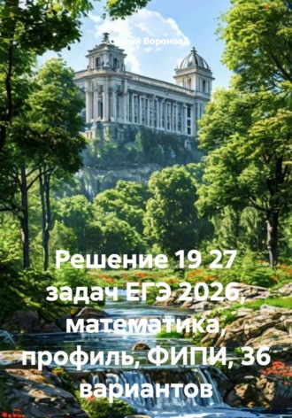 Решение 19 27 задач ЕГЭ 2026, математика, профиль, ФИПИ, 36 вариантов. 