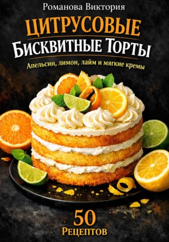 Романова Виктория. Цитрусовые бисквитные торты: апельсин, лимон, лайм и мягкие кремы
