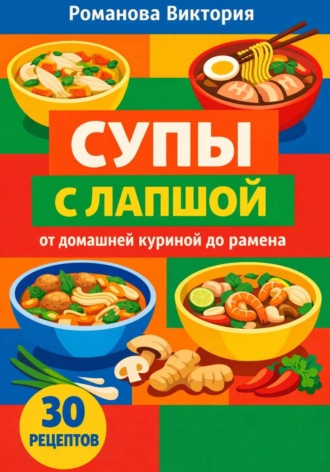 Супы с лапшой: от домашней куриной до рамена. Романова Виктория