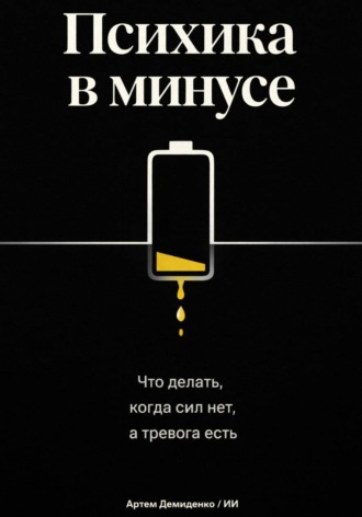 Артем Демиденко. Психика в минусе: Что делать, когда сил нет, а тревога есть