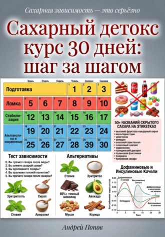 Андрей Попов. Сахарный детокс курс 30 дней: шаг за шагом