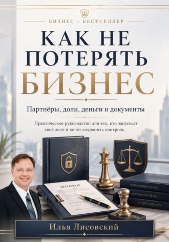 Илья Лисовский. Как не потерять бизнес. Партнёры, доли, деньги и документы: практическое руководство для тех, кто запускает своё дело и хочет сохранить контроль
